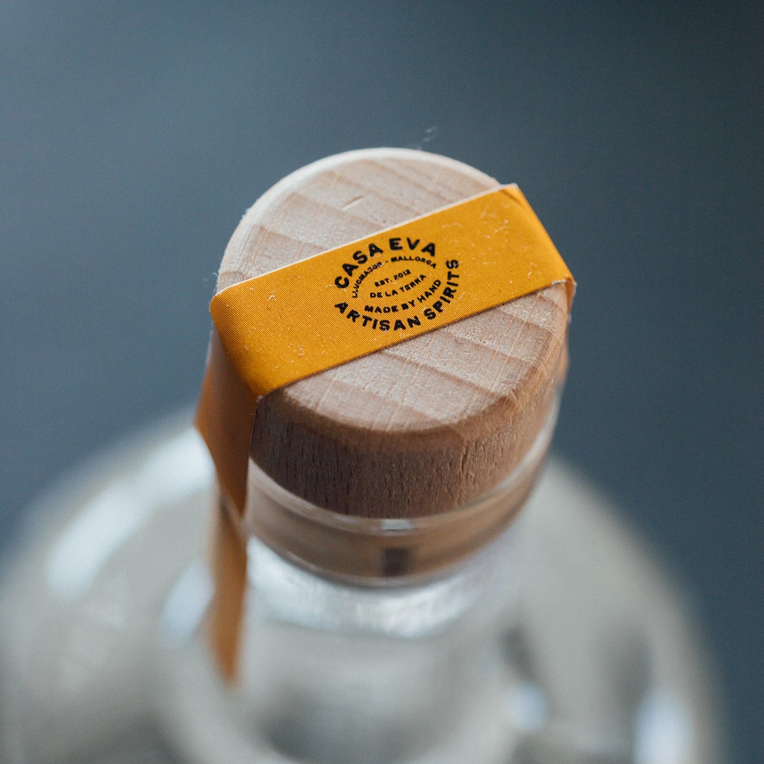 Detalle del tapon licor de naranja